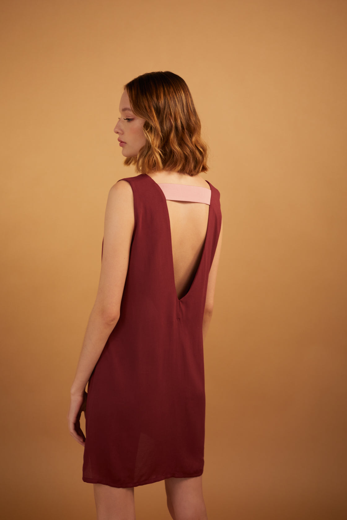 VESTIDO SONORA BURGUNDY
